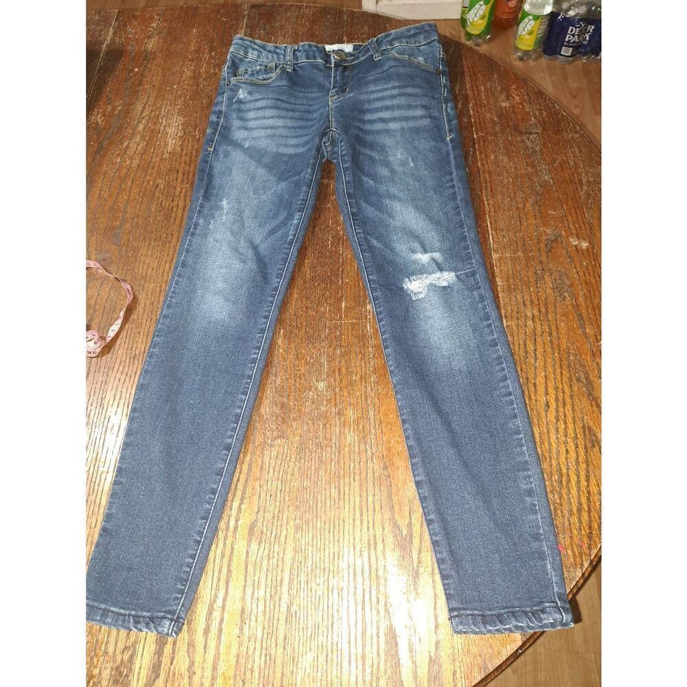 Womens Jr Size 3 Jolt Jeans Distressed Skinny Denim Blue Jeans Casual Pants